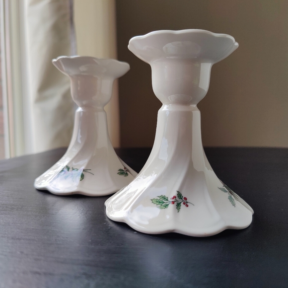 Vintage (80s) | Christmas 🌲🎁 | pair of Nikko 🇯🇵 candle stick holders 🕯️ - Picture 12 of 15